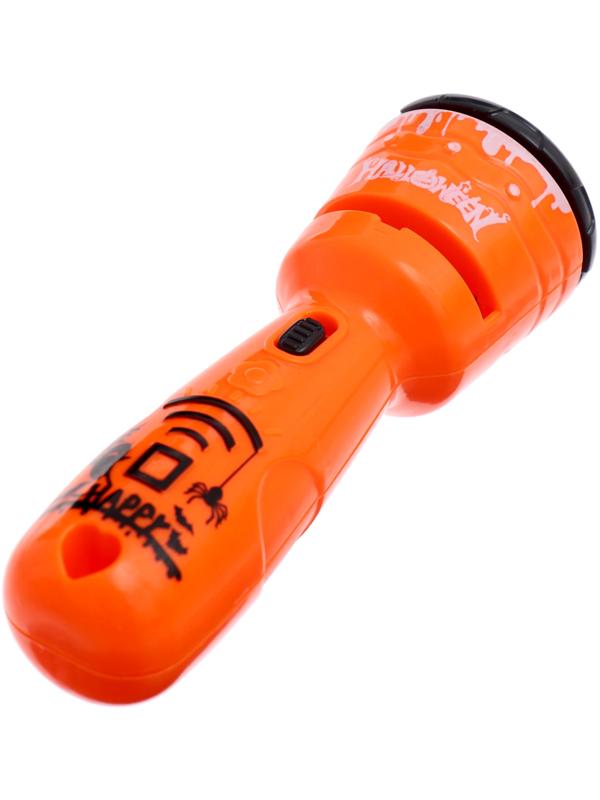 Проектор-фонарик «Страшные истории», 3 слайда, 24 картинки, цвет оранжевый