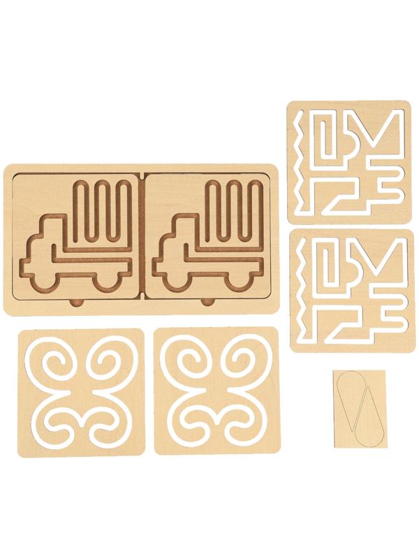 Развивающий набор нейротренажеров для детей «Межполушарные доски», 6 трафаретов