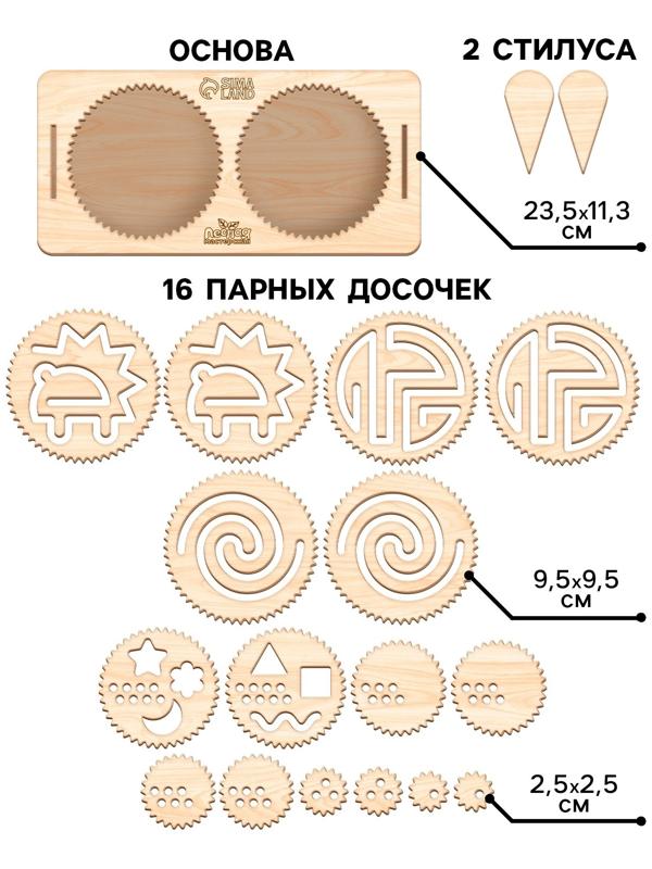Развивающий набор нейротренажеров для детей «Межполушарные доски со спирографом»