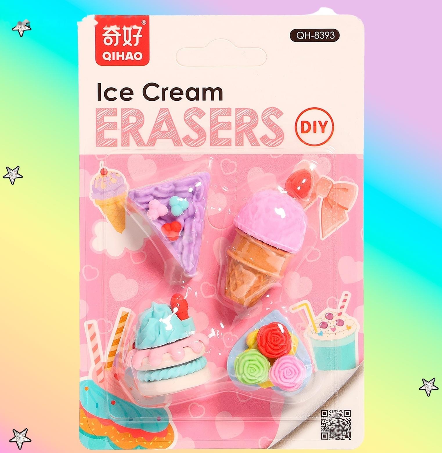 Игровой набор ластиков «Сладкоежка», 4 шт., МИКС