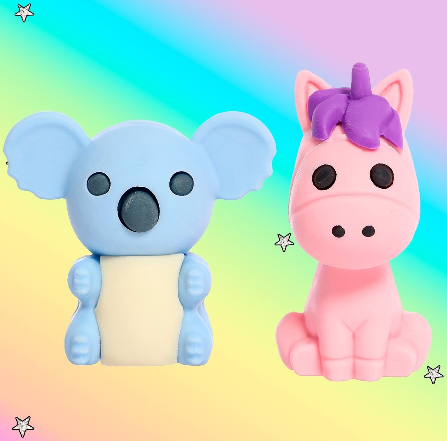 Игровой набор ластиков «Зверушки», 5 шт., МИКС