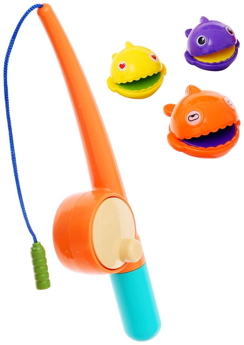 Магнитная рыбалка «Забавные рыбки», 3 рыбки, удочка, МИКС
