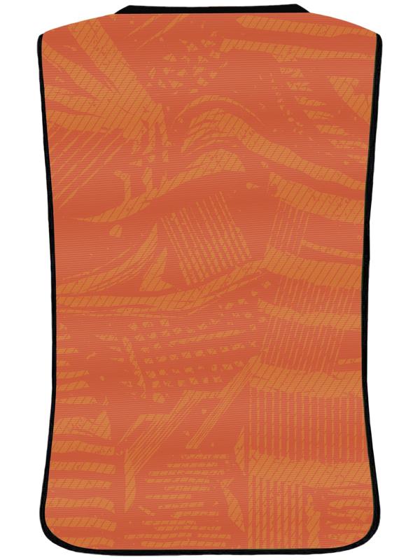 Манишка футбольная на резинке ONLYTOP Print, р. 50-56, цвет оранжевый