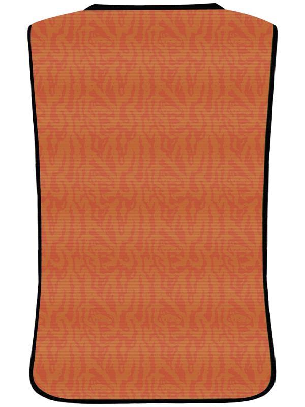 Манишка футбольная детская на резинке ONLYTOP Print, р. 36-40, цвет оранжевый