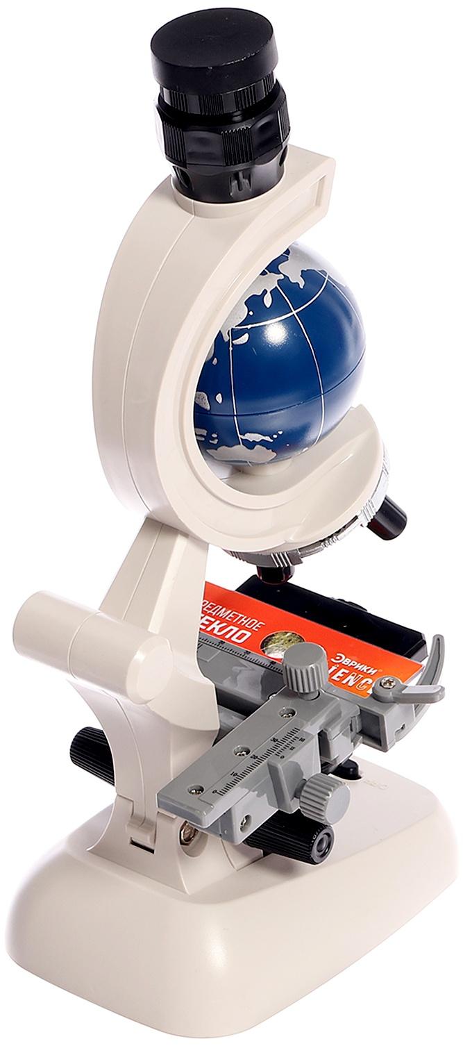 Микроскоп, с планетой, держатель для телефона, подсветка, увеличение x100, x400, x1200