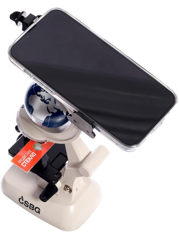 Микроскоп, с планетой, держатель для телефона, подсветка, увеличение x100, x400, x1200