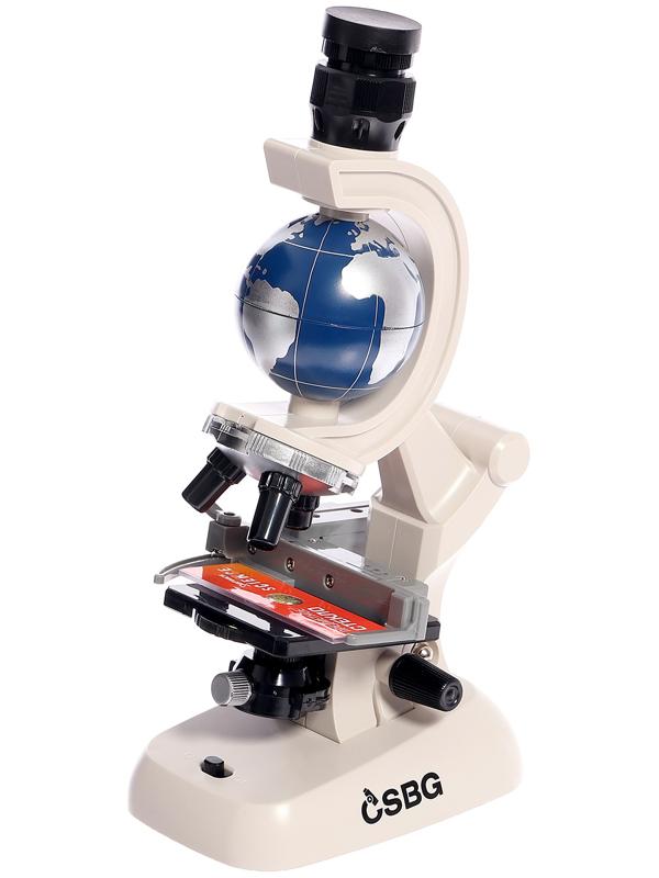 Микроскоп, с планетой, держатель для телефона, подсветка, увеличение x100, x400, x1200