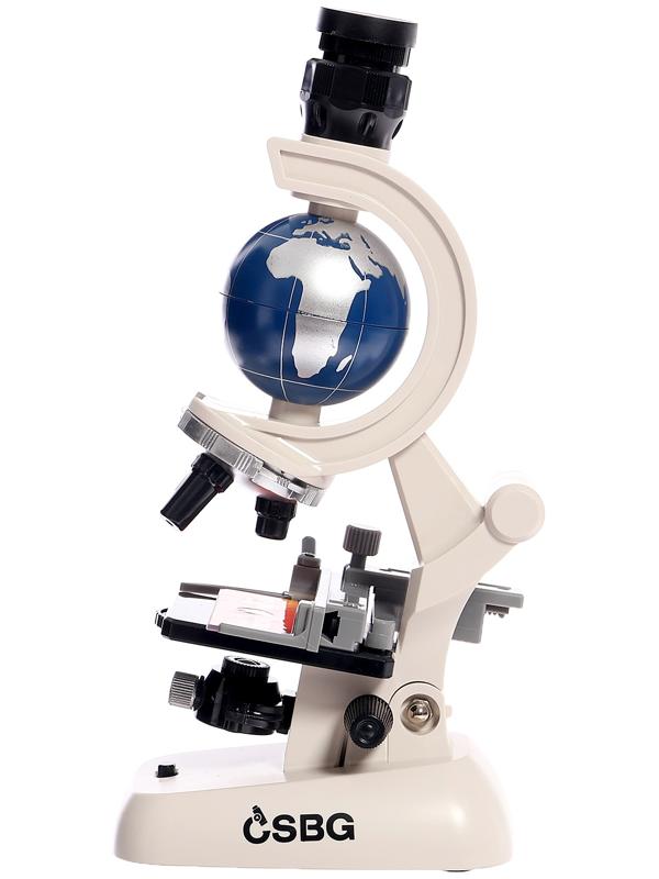 Микроскоп, с планетой, держатель для телефона, подсветка, увеличение x100, x400, x1200