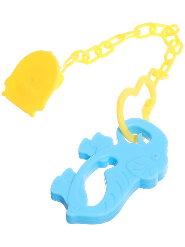 Набор прорезывателей для зубов «Зверята», с держателем, пластиковая цепочка, в контейнере, 3 шт.