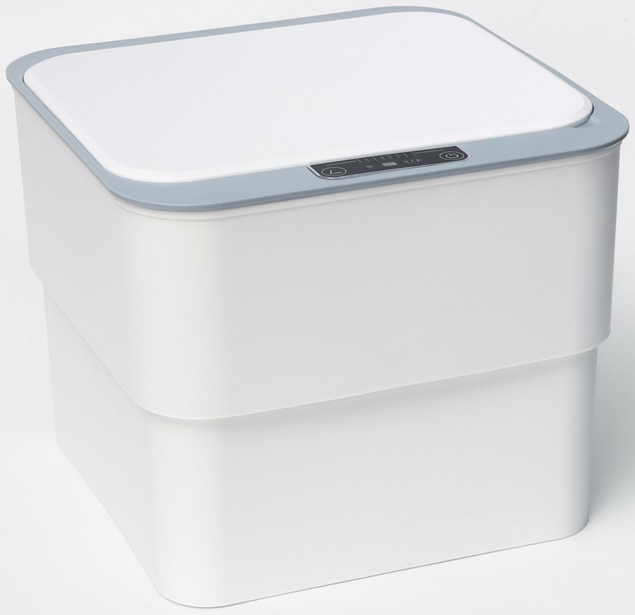 Ведро мусорное сенсорное SAVANNA, складное, 18 л, цвет белый