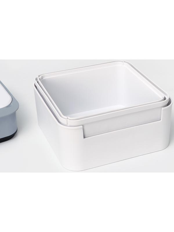 Ведро мусорное сенсорное SAVANNA, складное, 18 л, цвет белый