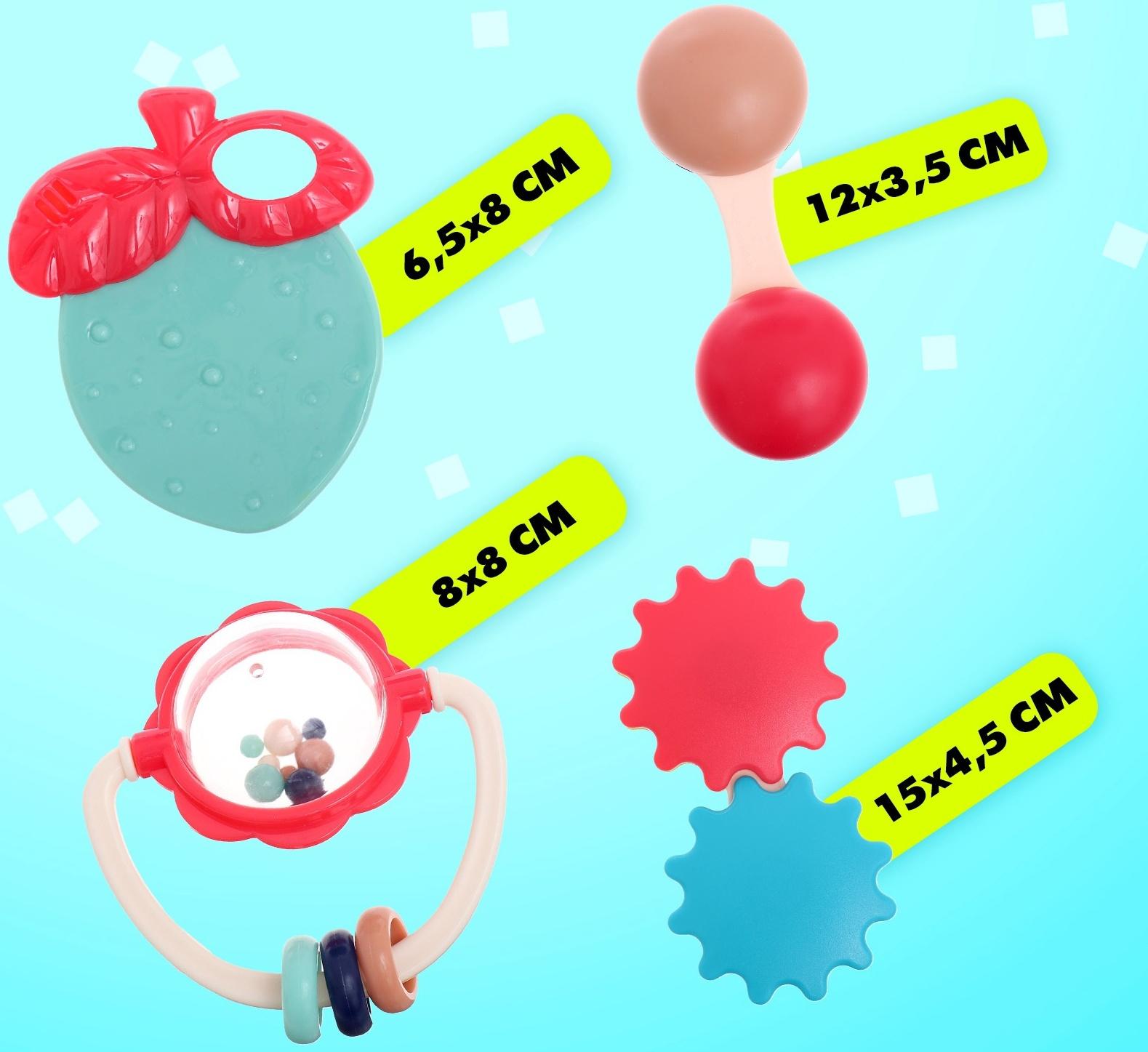 Набор погремушек с прорезывателями «Цвета и формы»