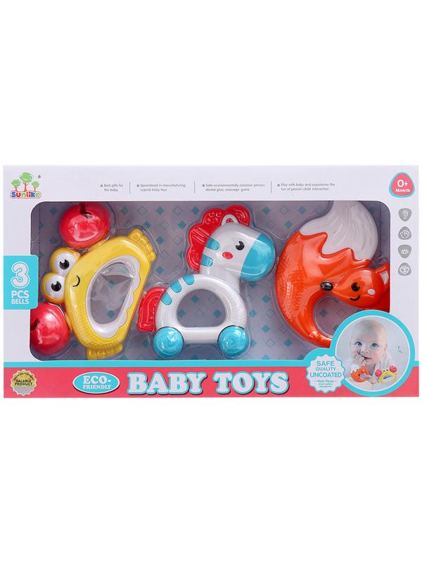 Набор погремушек с прорезывателями «Зверята»