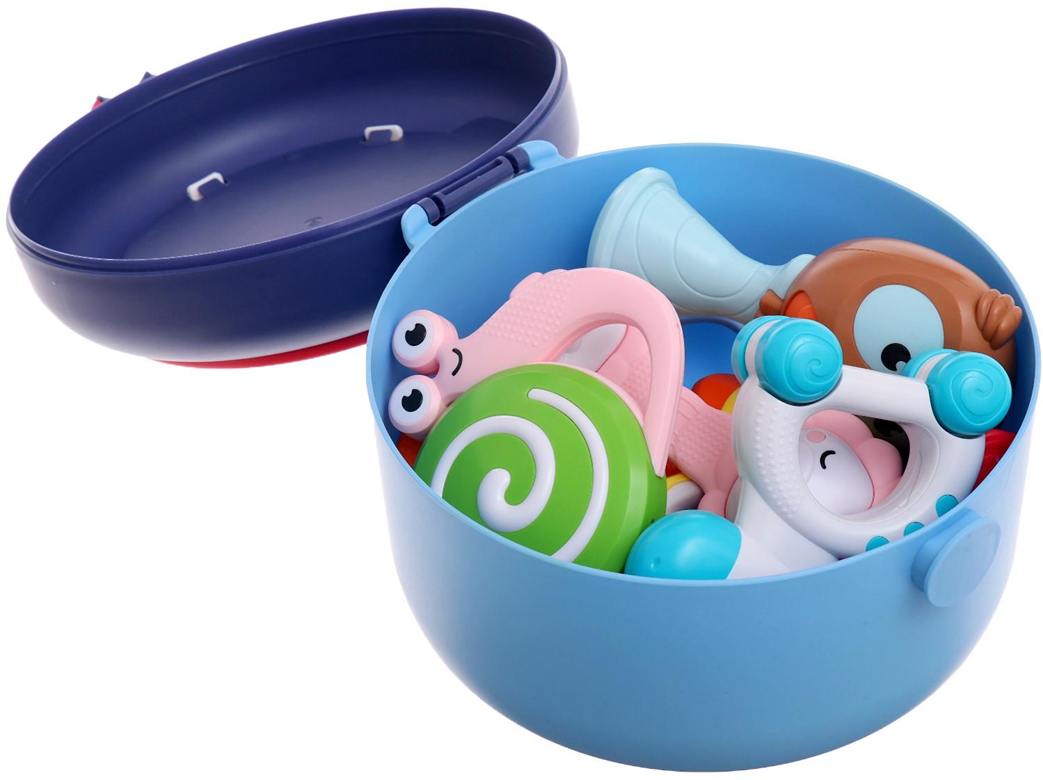 Набор погремушек с прорезывателями «Зоопарк», в кейсе