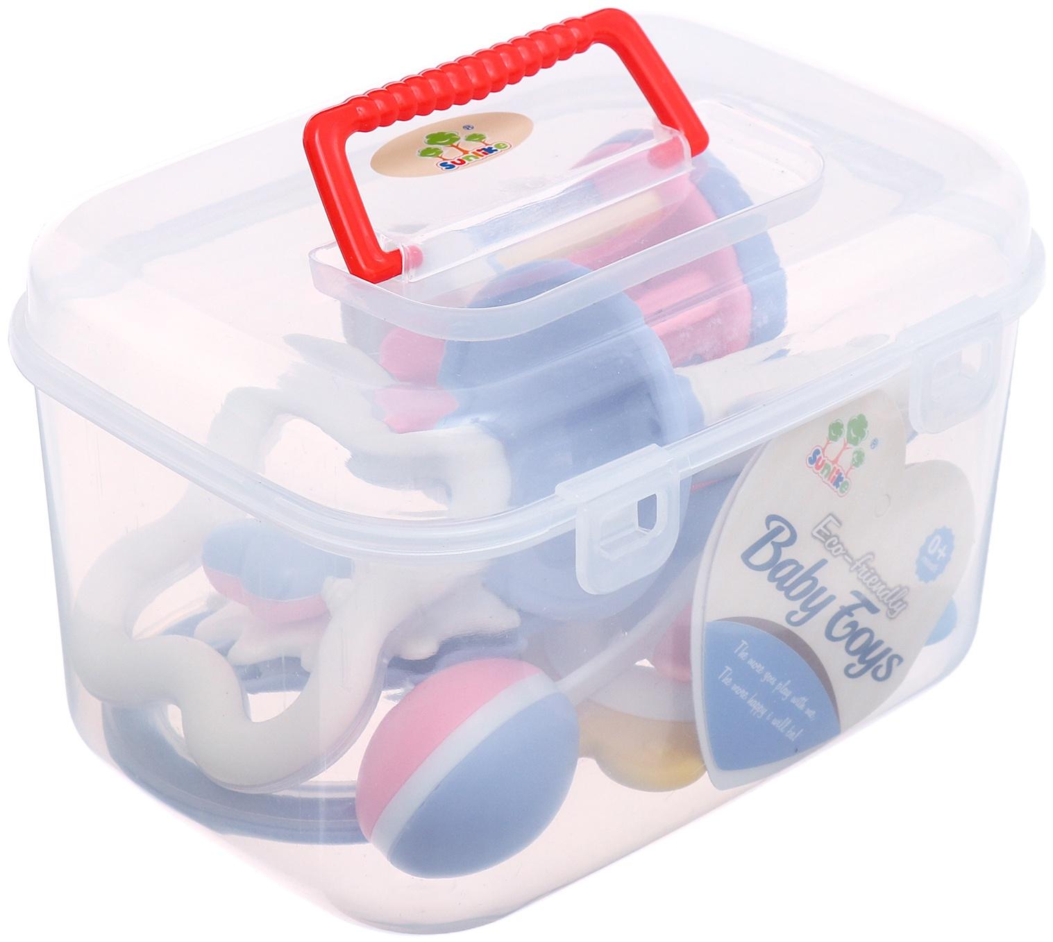 Набор погремушек с прорезывателями «Лаванда», цвета МИКС