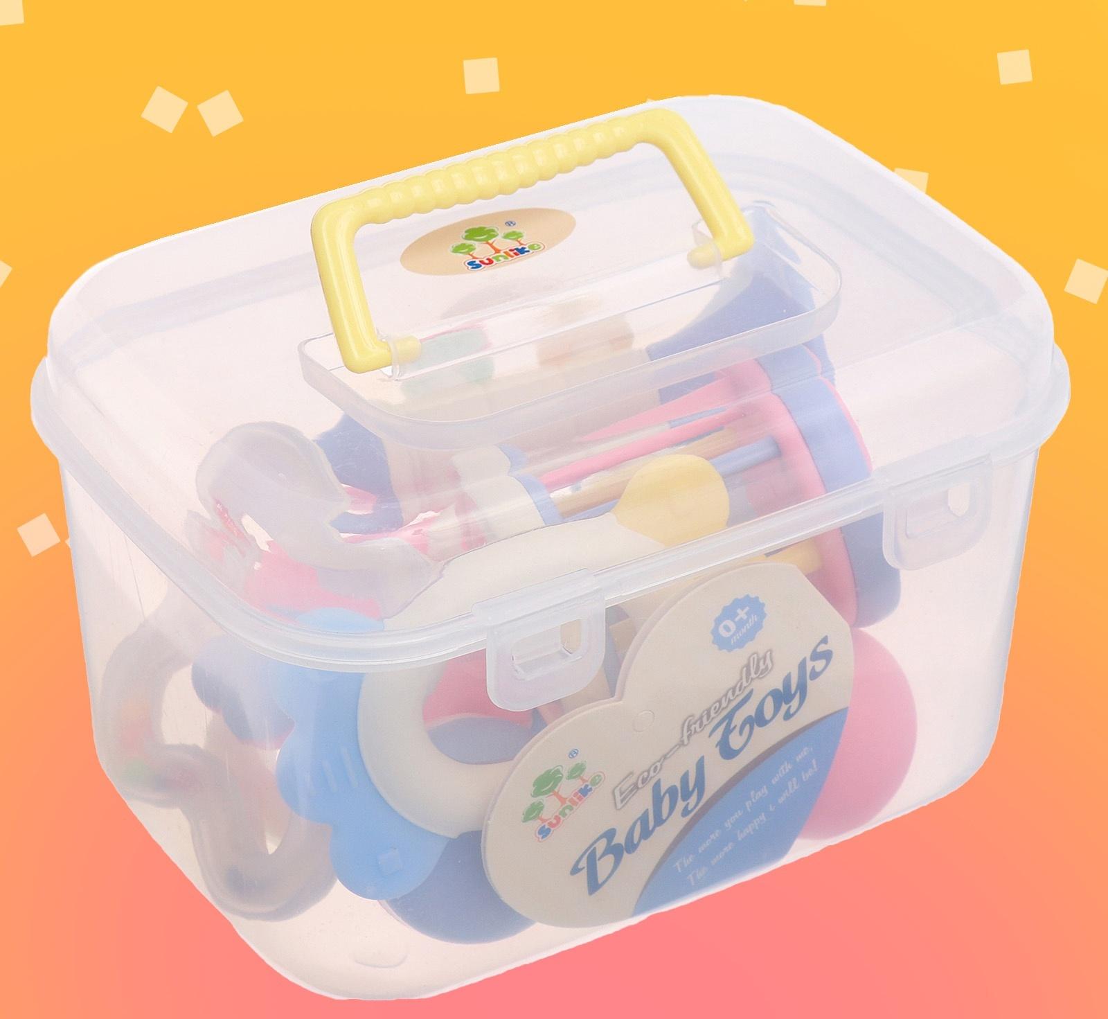 Набор погремушек с прорезывателями «Лаванда», цвета МИКС