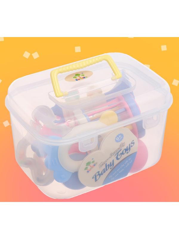 Набор погремушек с прорезывателями «Лаванда», цвета МИКС