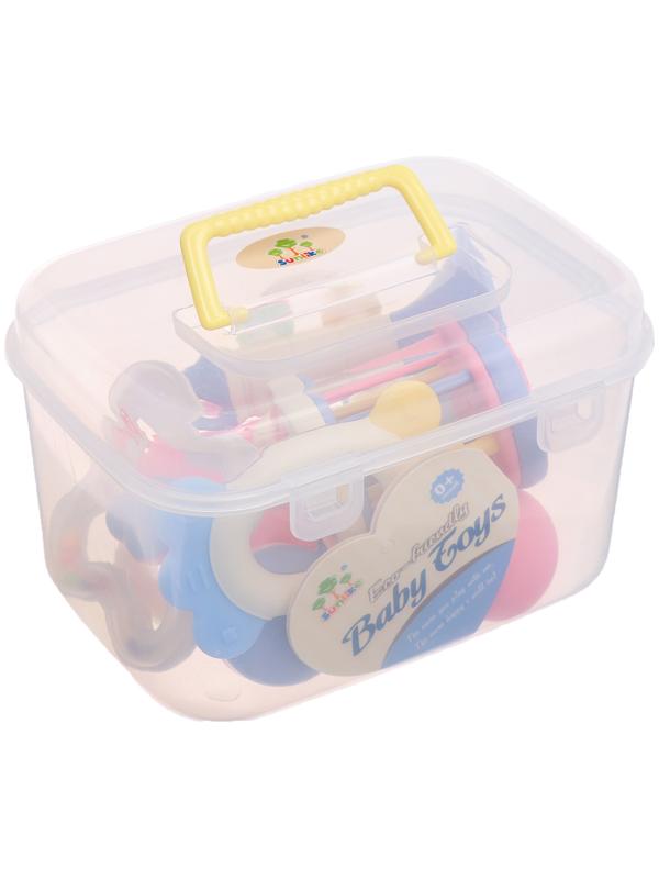 Набор погремушек с прорезывателями «Лаванда», цвета МИКС