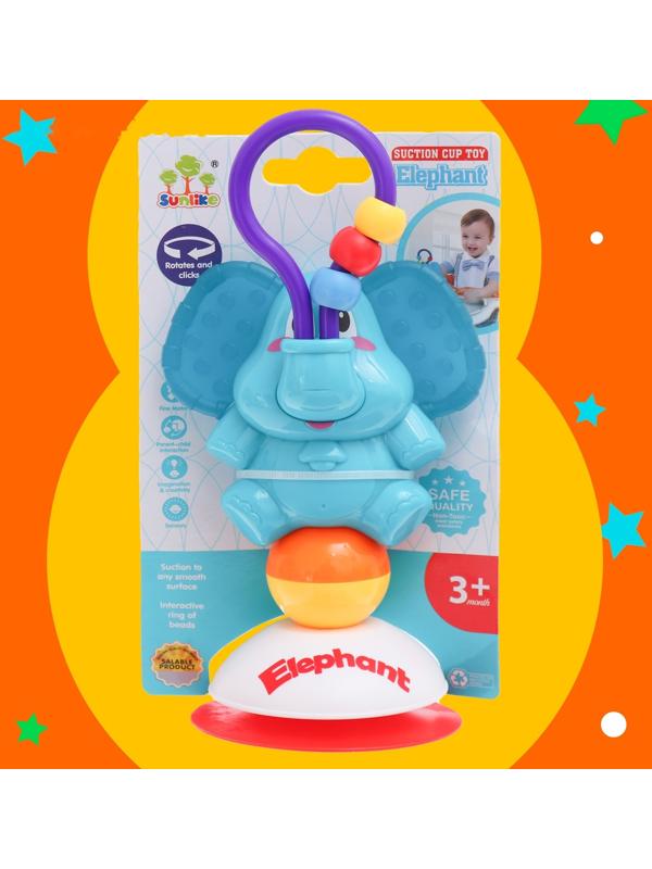 Погремушка на присоске «Слоник»