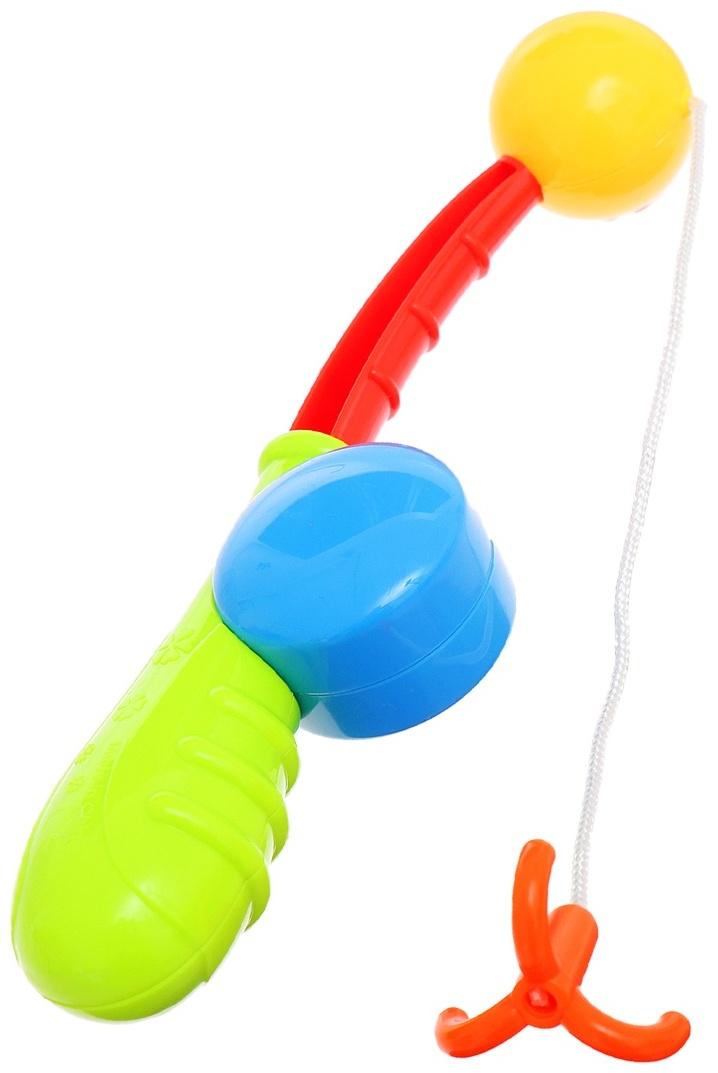 Рыбалка «Цветная волна», удочка, 3 рыбки