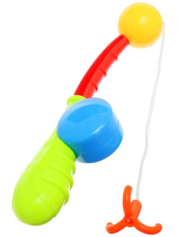 Рыбалка «Цветная волна», удочка, 3 рыбки