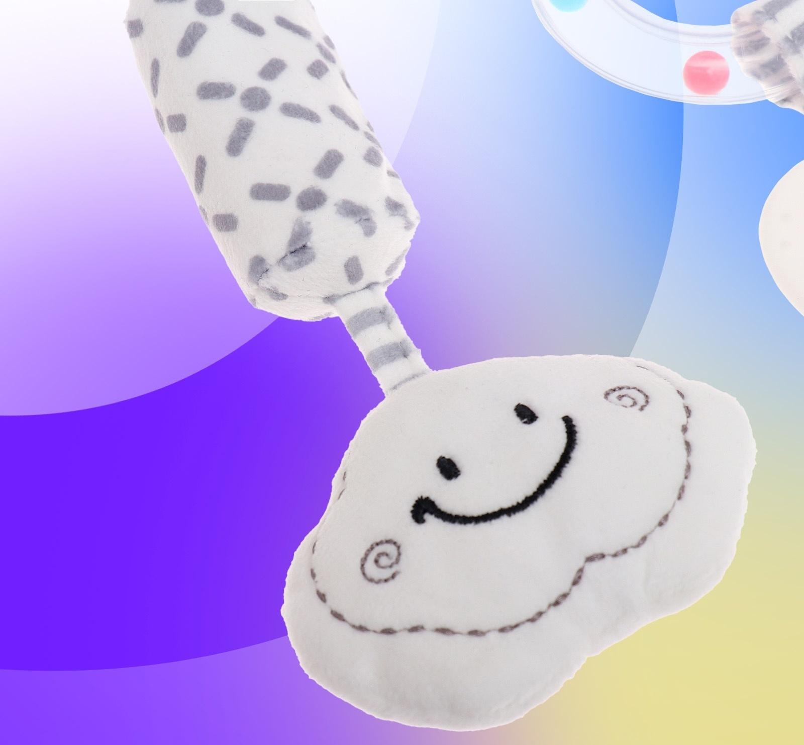 Подвеска на кроватку и коляску «Котик», музыкальная, свет