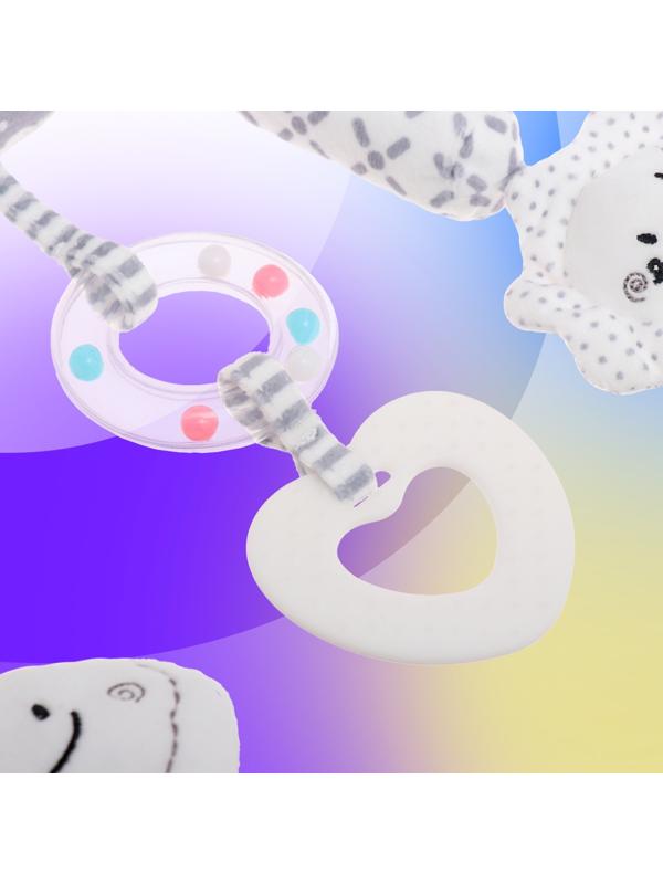 Подвеска на кроватку и коляску «Котик», музыкальная, свет