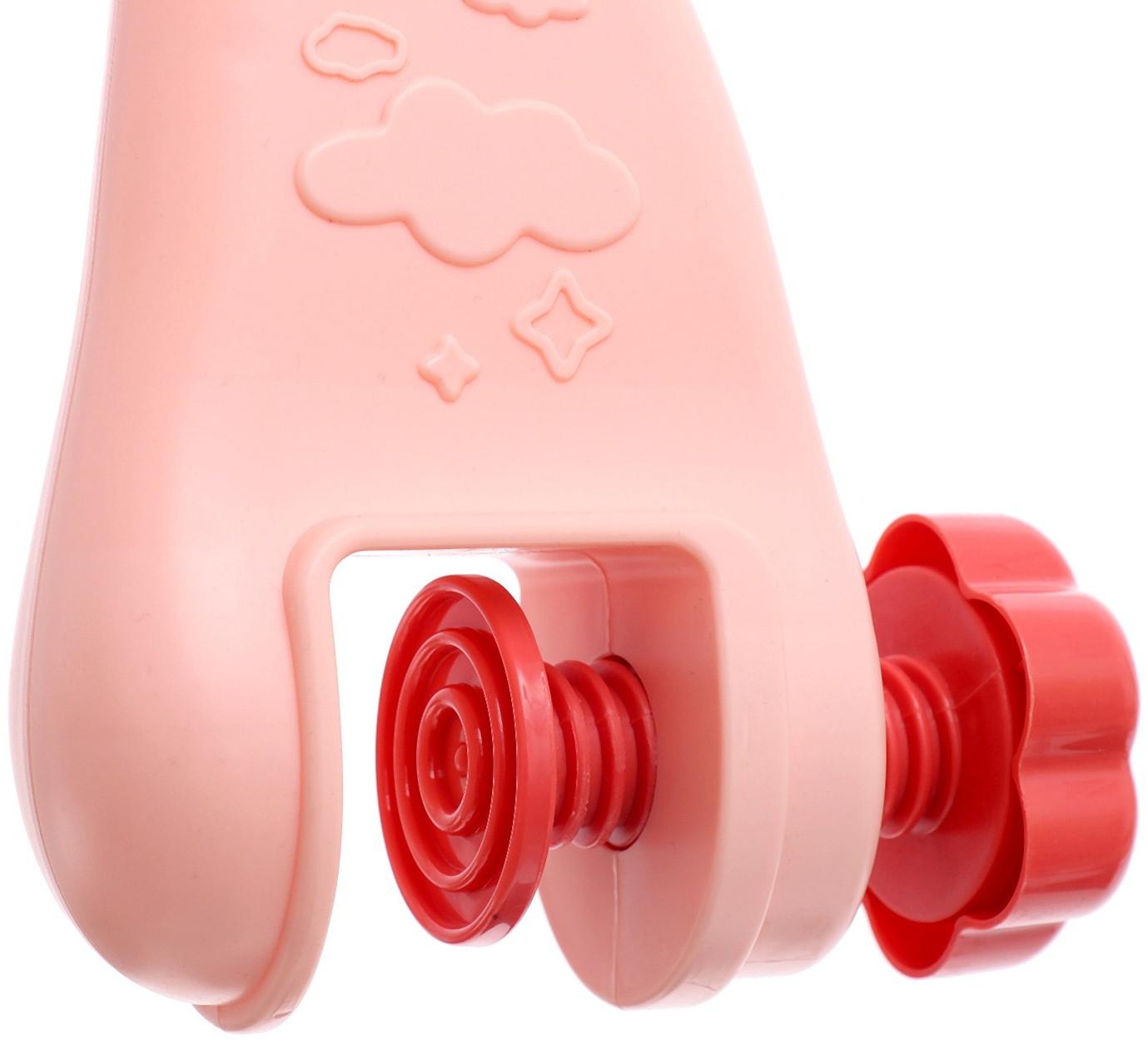 Мобиль музыкальный «Песенки совушки», на батарейках, цвет розовый