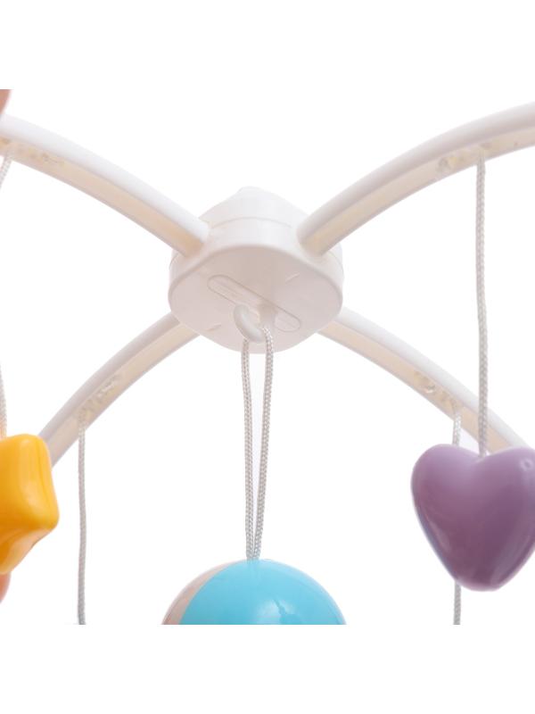 Мобиль музыкальный «Песенки совушки», на батарейках, цвет розовый