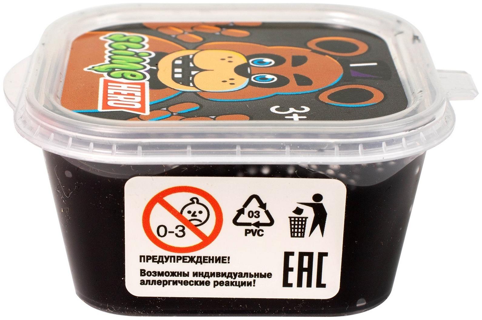 Слайм «Slime HERO. Роботы. Медведь », чёрный, 60 г