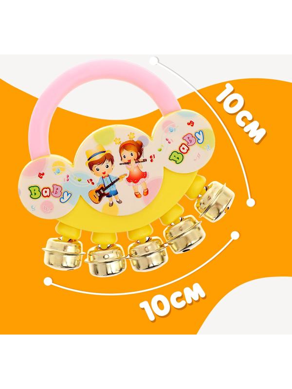 Бубен детский «Малышок», цвета МИКС