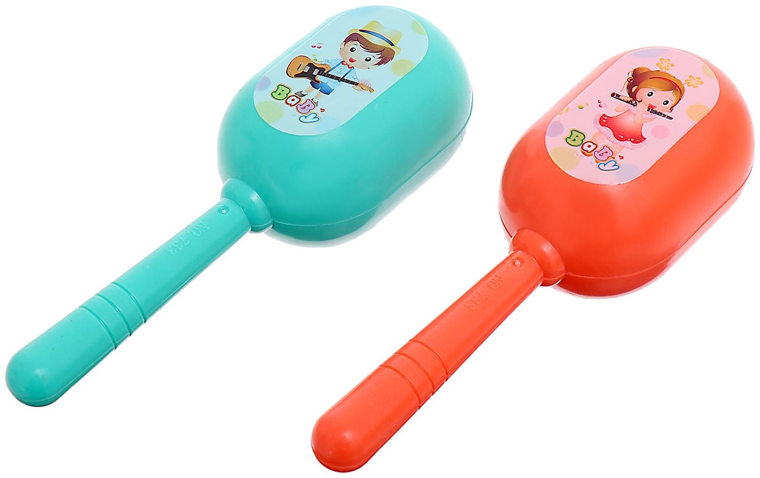 Набор детских музыкальных инструментов «Малышок», 6 предметов, цвета МИКС