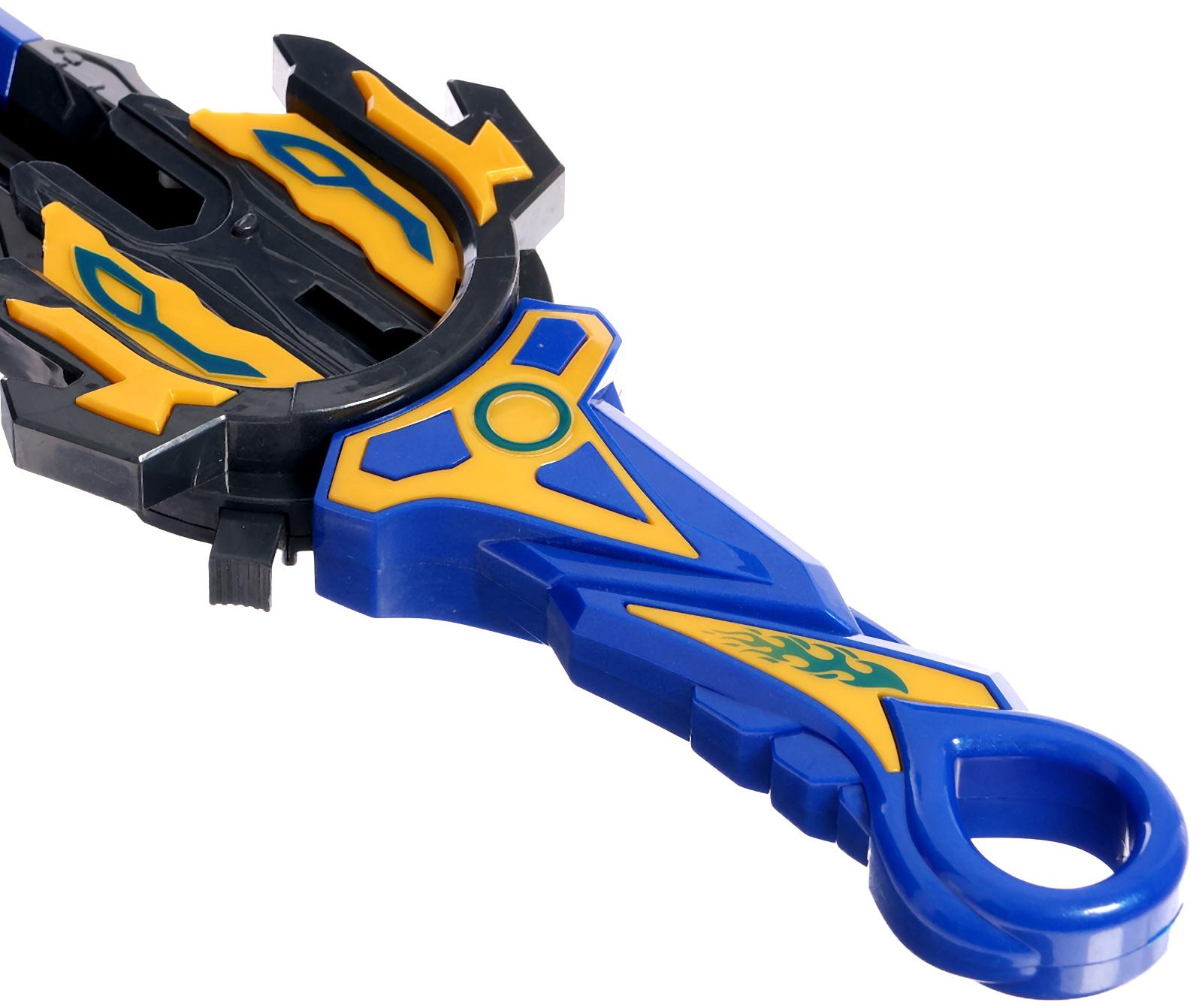 Набор волчков с мечом ULTRA SPIN «Сражение гладиаторов», 4 волчка, 2 устройства запуска, арена