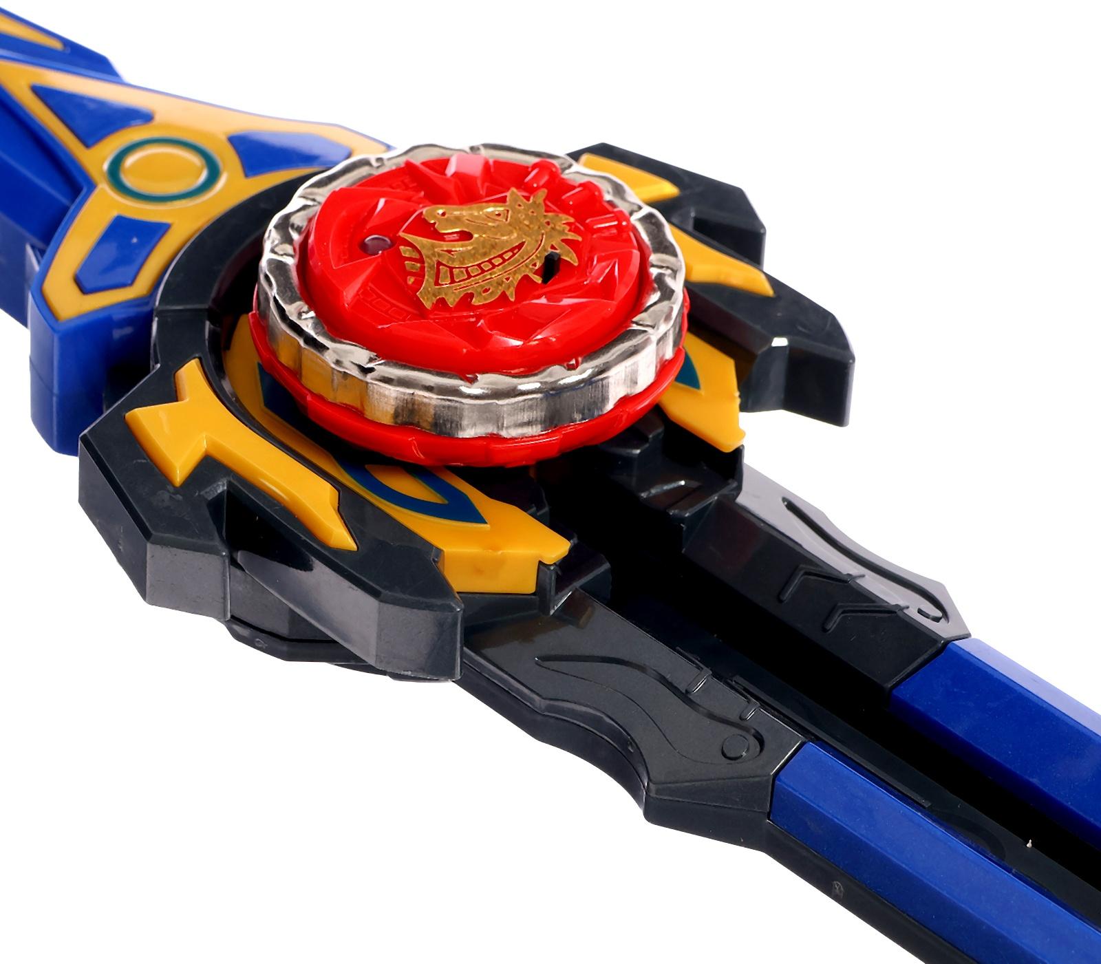 Набор волчков с мечом ULTRA SPIN «Сражение гладиаторов», 4 волчка, 2 устройства запуска, арена