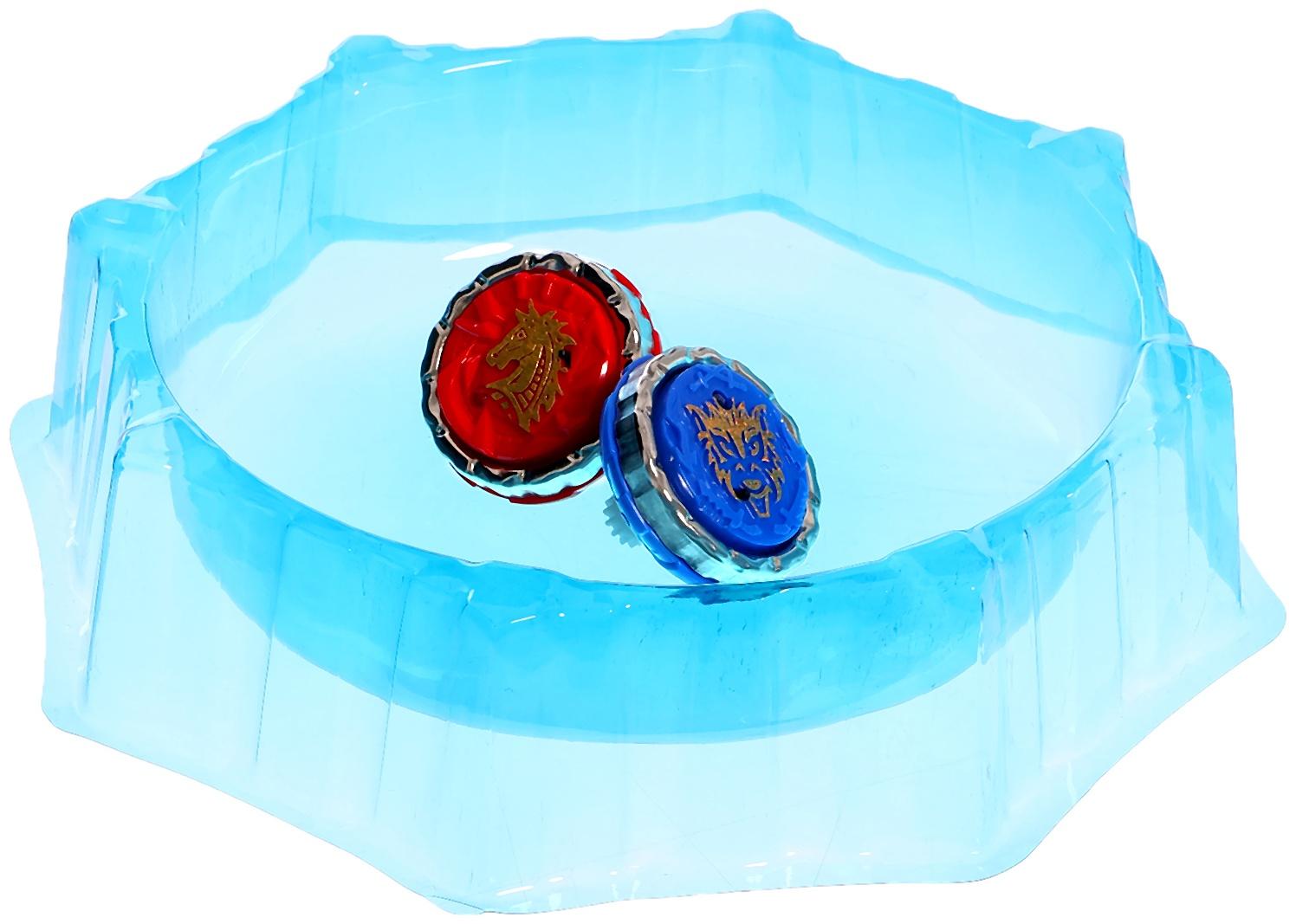 Набор волчков с мечом ULTRA SPIN «Сражение гладиаторов», 4 волчка, 2 устройства запуска, арена