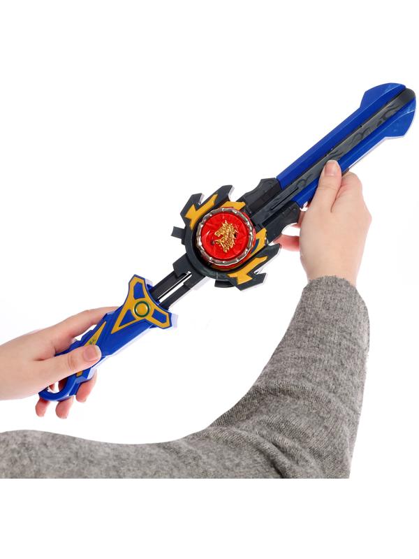 Набор волчков с мечом ULTRA SPIN «Сражение гладиаторов», 4 волчка, 2 устройства запуска, арена