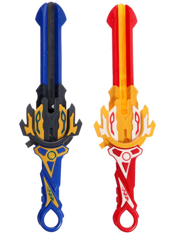 Набор волчков с мечом ULTRA SPIN «Сражение гладиаторов», 4 волчка, 2 устройства запуска, арена