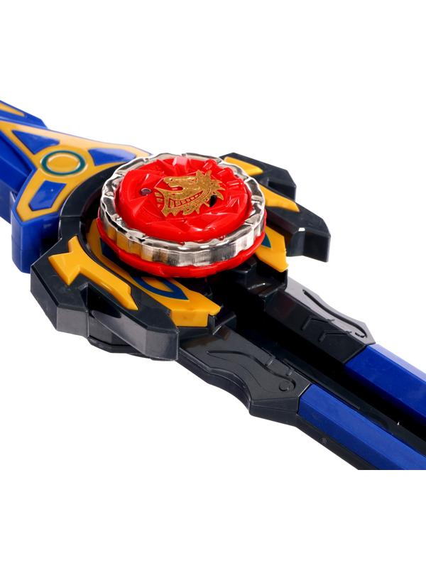 Набор волчков с мечом ULTRA SPIN «Сражение гладиаторов», 4 волчка, 2 устройства запуска, арена