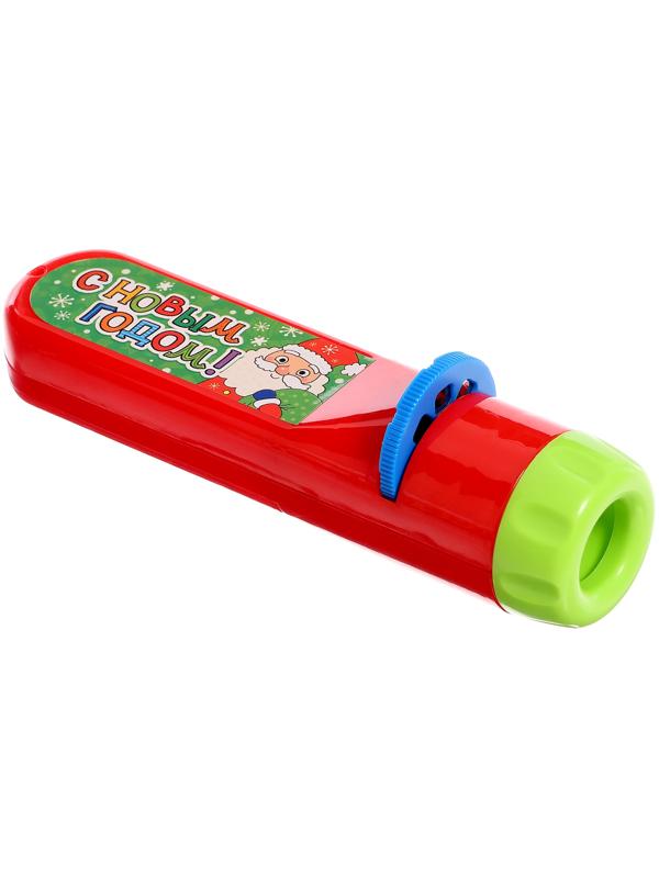 Проектор-фонарик «Новогодний», 48 цветных картинок, световые эффекты