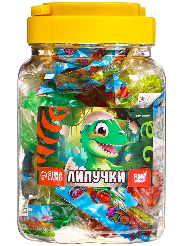 Липучка «Булава»дино, МИКС, в банке