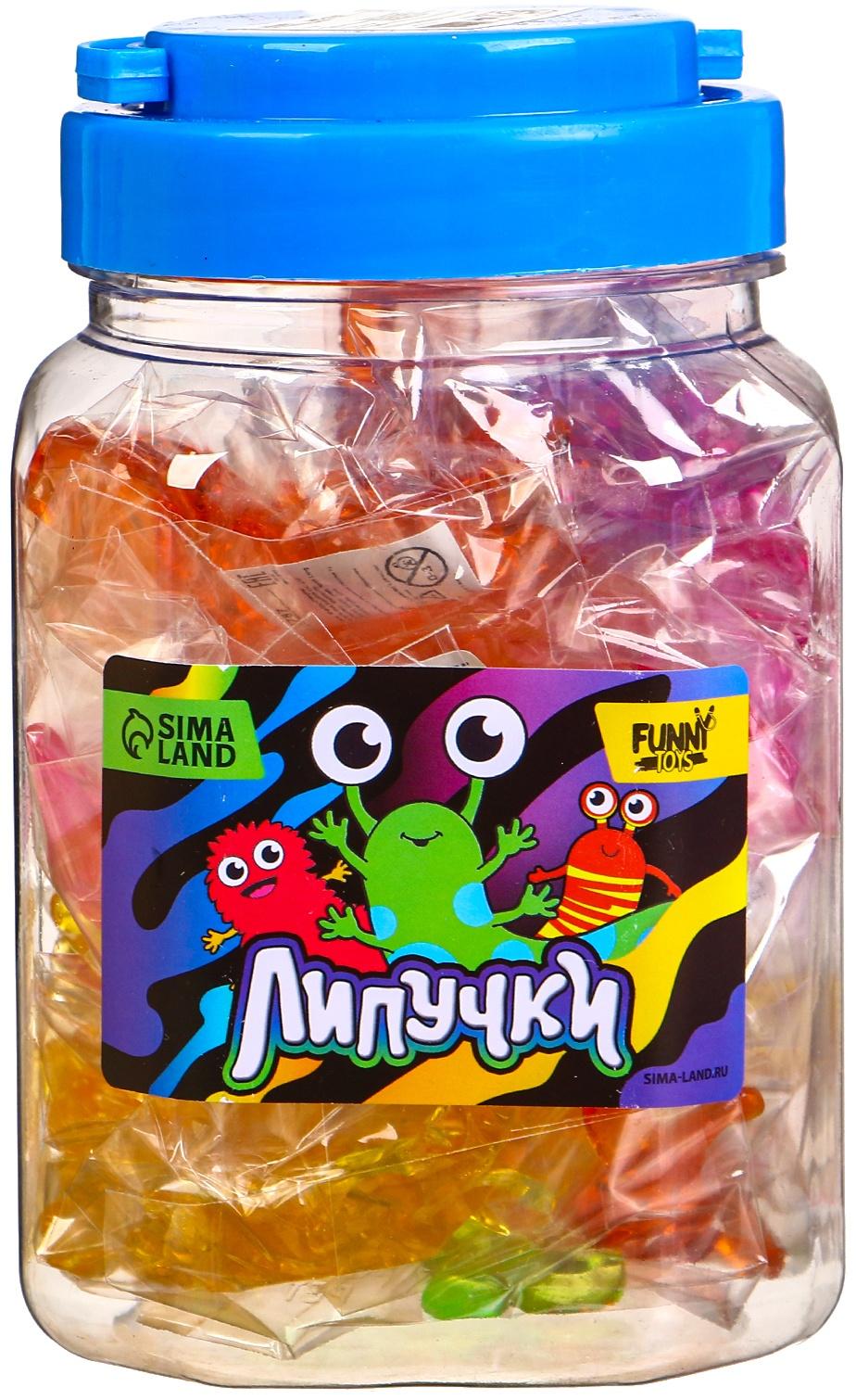 Липучка «Многоножки», МИКС, в банке