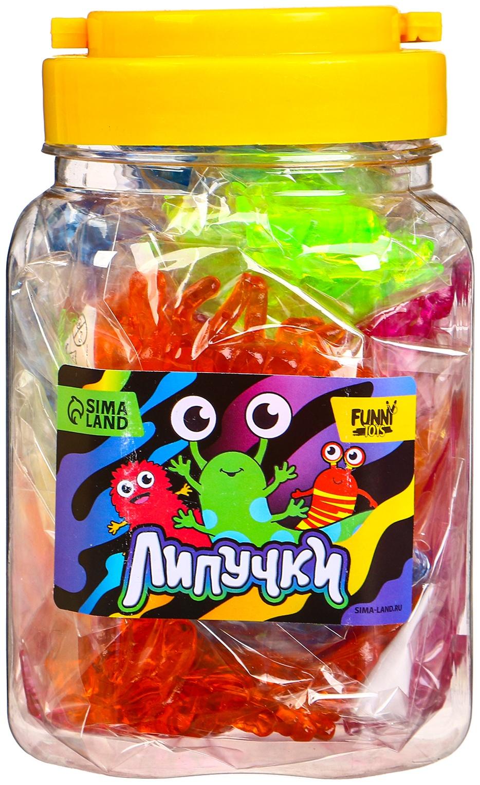 Липучка «Многоножки», МИКС, в банке