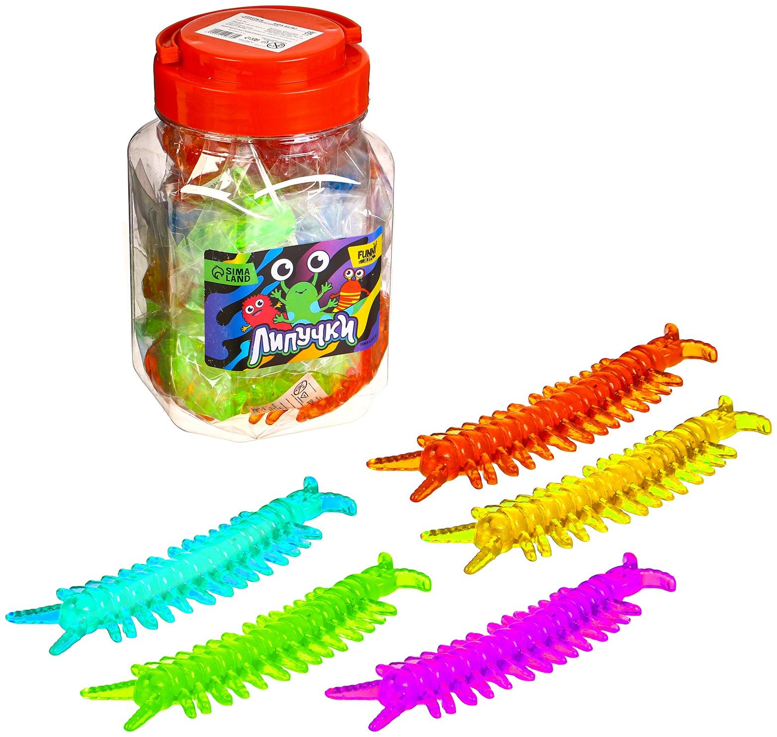 Липучка «Многоножки», МИКС, в банке