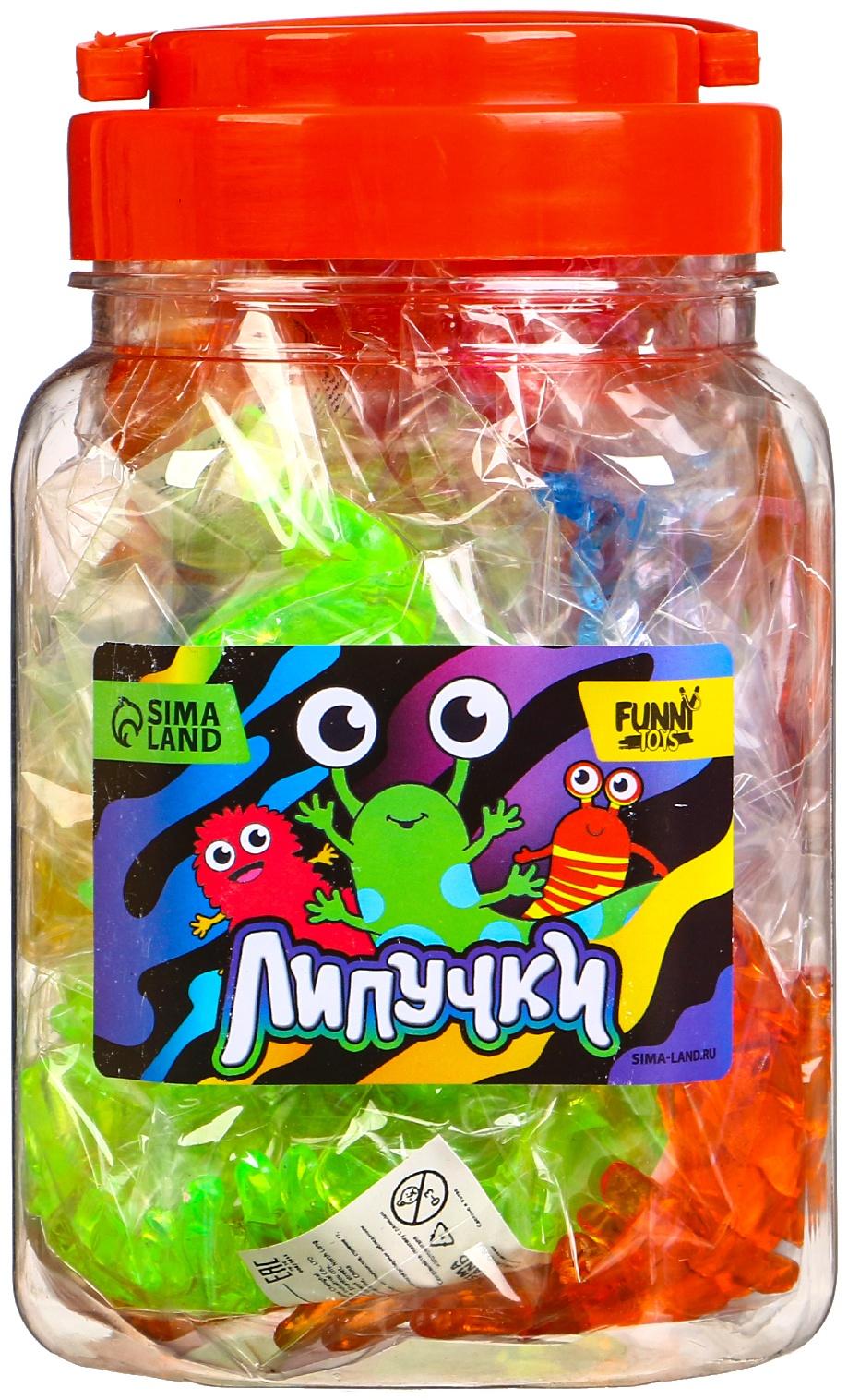 Липучка «Многоножки», МИКС, в банке