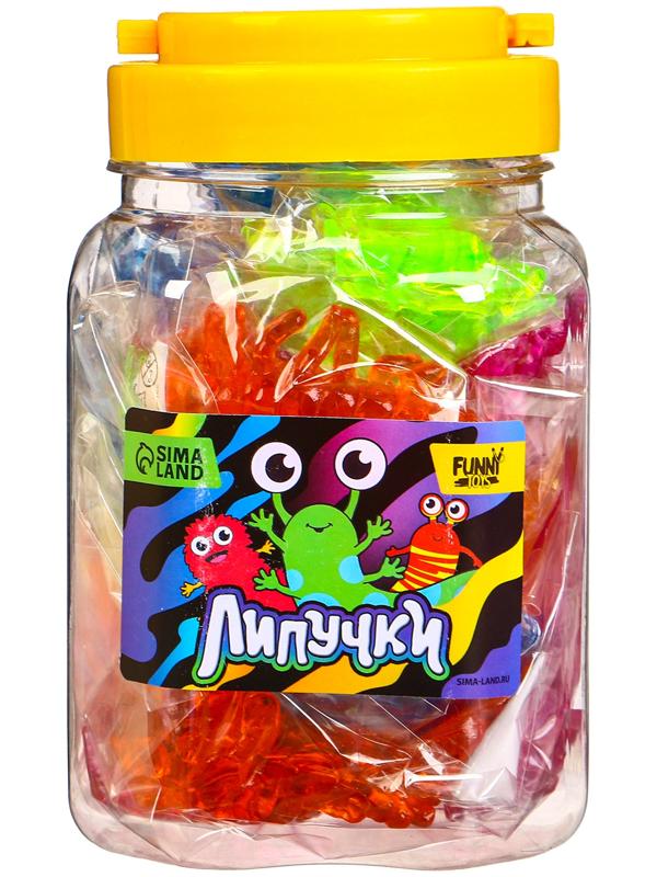 Липучка «Многоножки», МИКС, в банке