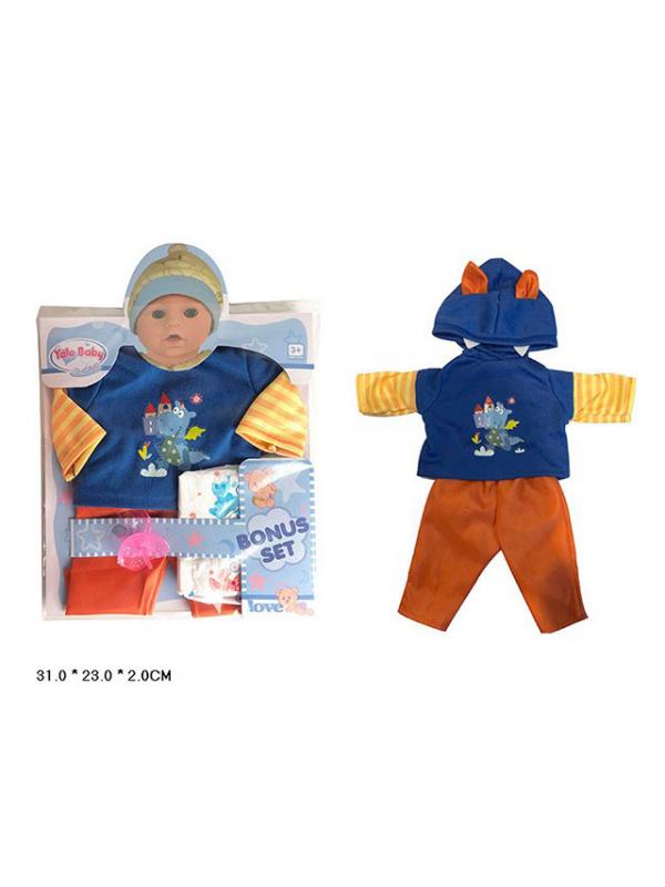 Одежда для куклы 38-43 см «Yale Baby» BLC207D / кофточка, штанишки