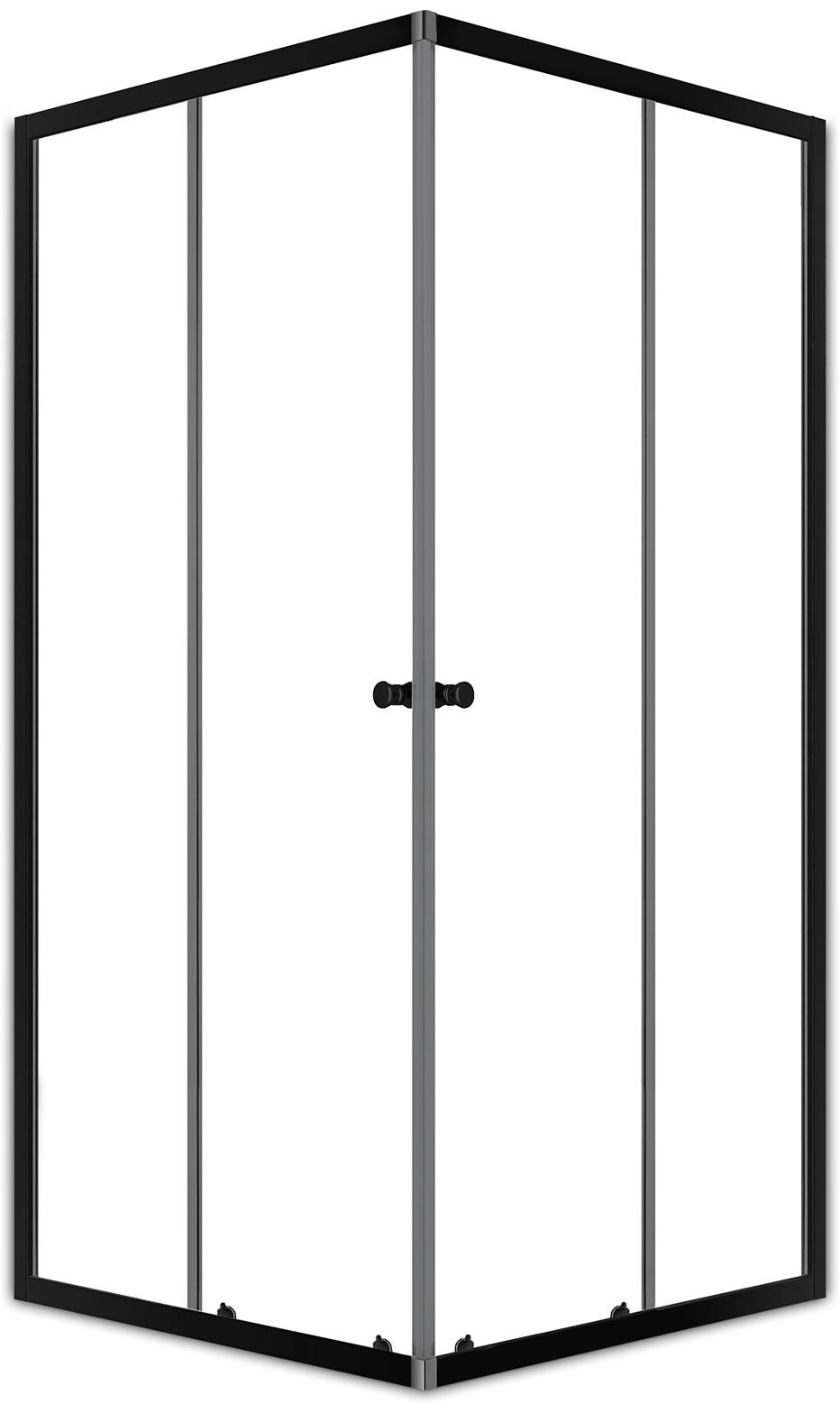 Душевое ограждение Domani-Spa Cube 99, прозрачное стекло, 90х90х190 см, без поддона, графит