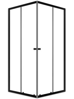 Душевое ограждение Domani-Spa Cube 99, прозрачное стекло, 90х90х190 см, без поддона, графит