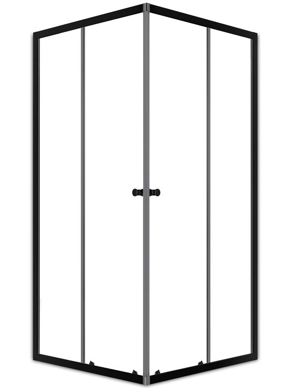 Душевое ограждение Domani-Spa Cube 99, прозрачное стекло, 90х90х190 см, без поддона, графит