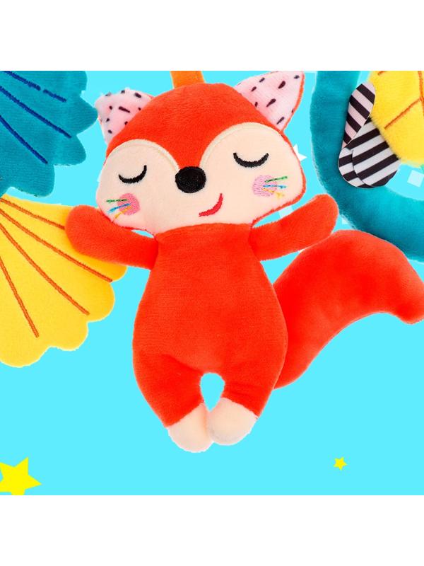 Растяжка мягкая «Жители леса», на кроватку и коляску